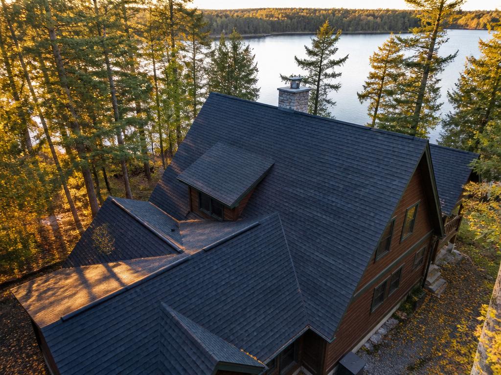 Lake Cabin Shingle Roof